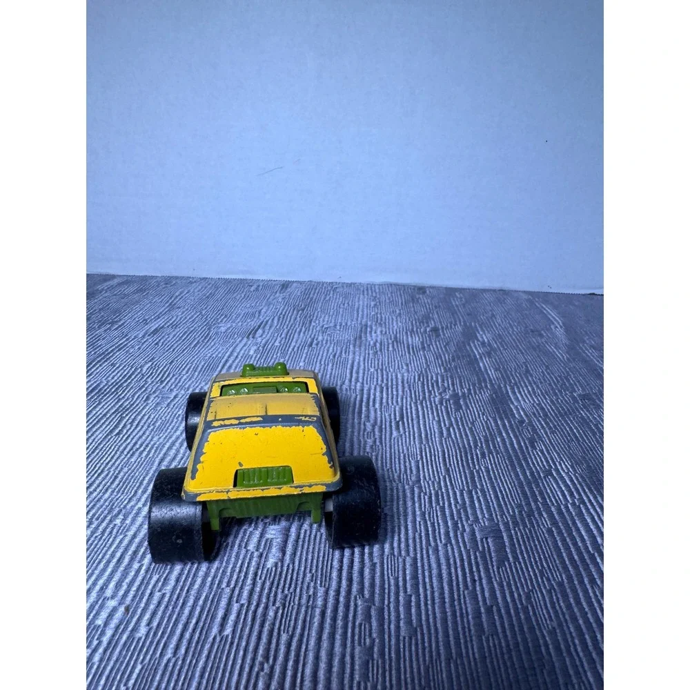 Vintage Tootsietoy Koot ATV Diecast Toy Car Yellow Green USA Made 3 Inch